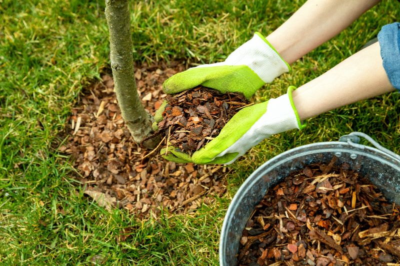 Brown Mulch Installation in Ventura County, CA