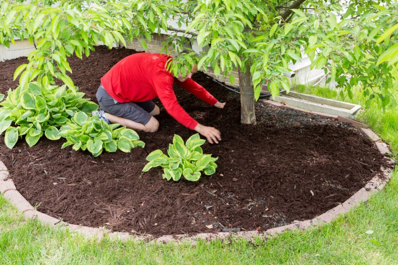 Brown Mulch Installation in Aiken, SC