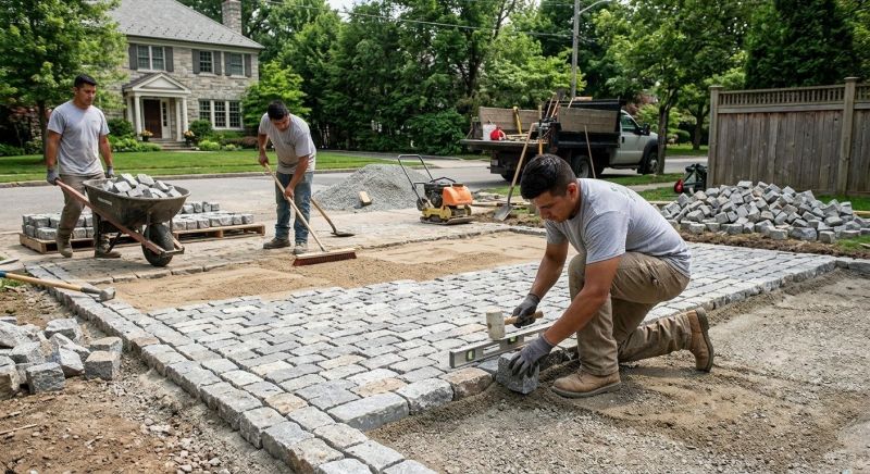 Pathway Pavers Installation in Framingham, MA