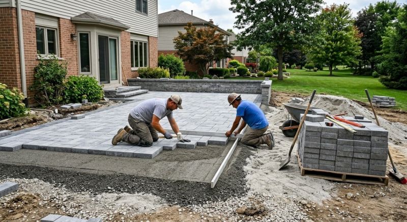 Paver Patio Construction in Warwick, RI