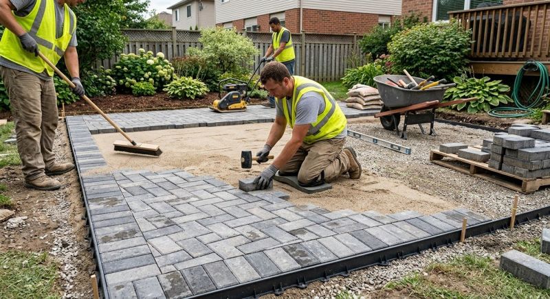 Paver Patio Installation in Framingham, MA