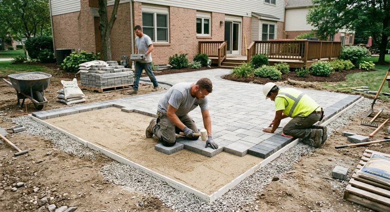 Paver Patio Installation in Burlington, VT