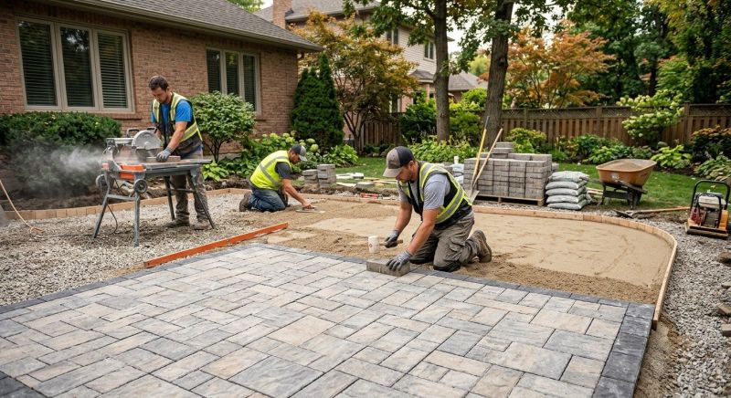 Paver Patio Installation in Burlington, VT