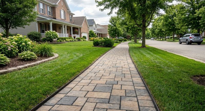 Sidewalk Pavers Installation in West Hartford, CT