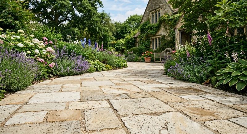 Limestone Pavers Installation in Warwick, RI