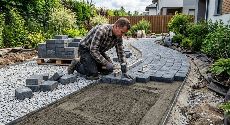 Paver Walkway Installation in Danbury, CT