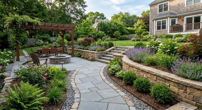 Stone Deck Installation in Worcester, MA